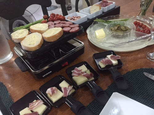 A romantic Raclette dinner  to celebrate our 30th 