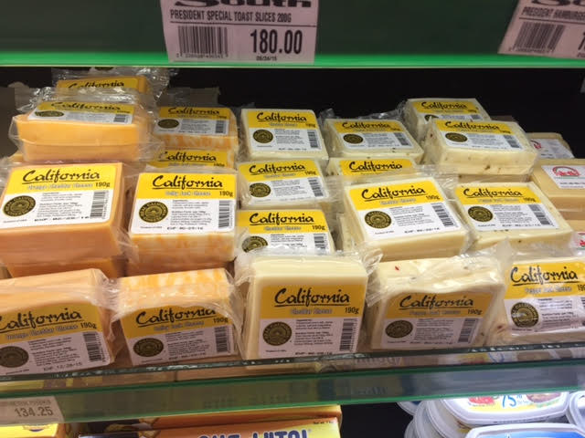 california cheese at south supermarket